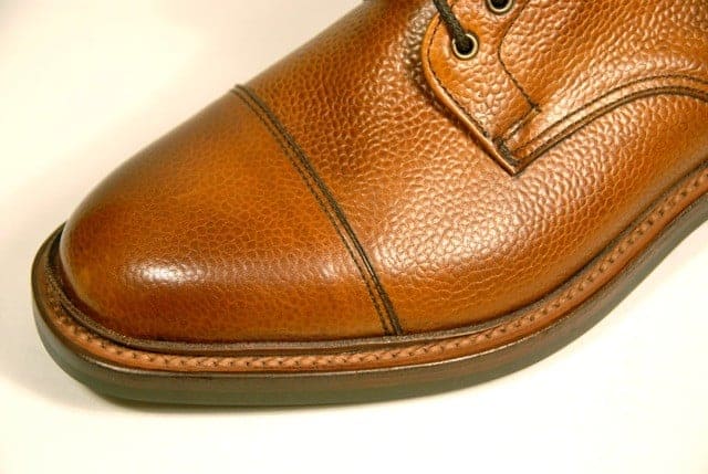 A Goodyear welted shoe with a storm welt. Picture: John Rushton Shoes