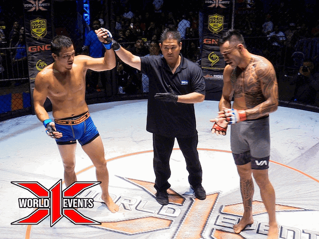 Dustin Ching from Oahu defeats Daylan Cummings from Kauai