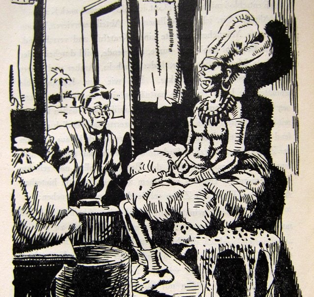 Ein Medizinmann im Zugabteil - Wanderer ohne Ziel - Artur Heye - 1925