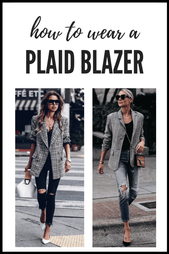 How to Wear A Plaid Blazer | Thrifted & Taylor'd