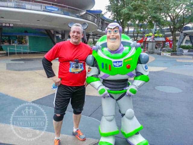 Buzz Lightyear Photo Op Magic Kingdom 2014 Walt Disney World Half Marathon