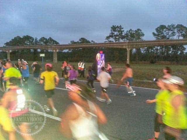 Mile Marker 2 of 2014 Walt Disney World Half Marathon Tangled