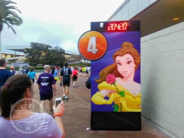 Mile Marker 4 of 2014 Walt Disney World Half Marathon Belle