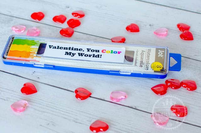 Tremendous Straightforward Non-Sweet Greenback Keep Valentines with Printables graphic regarding You Color My World Printable referred to as Tremendous Uncomplicated Non-Sweet Greenback Shop Valentines with Printables