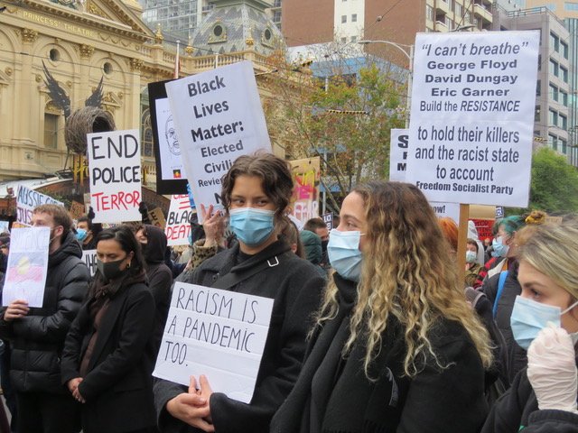 FSP members at BLM protest