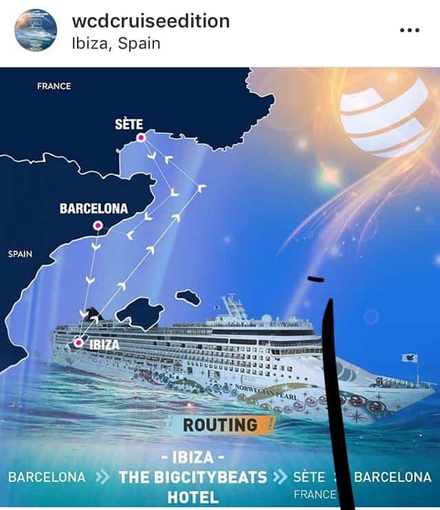 Route des World Club Cruise -Screenshot Instagram Route des World Club Cruise -Screenshot Instagram