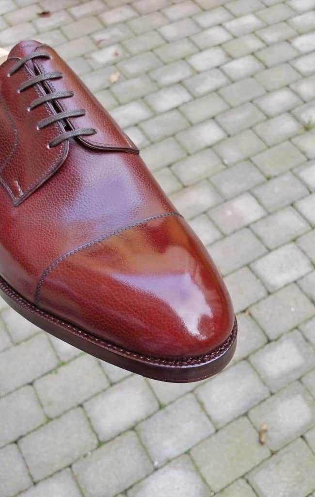 A shoe from Saint Crispin's, where it's the upper part of the welt that's supposed to be looked at more closely.