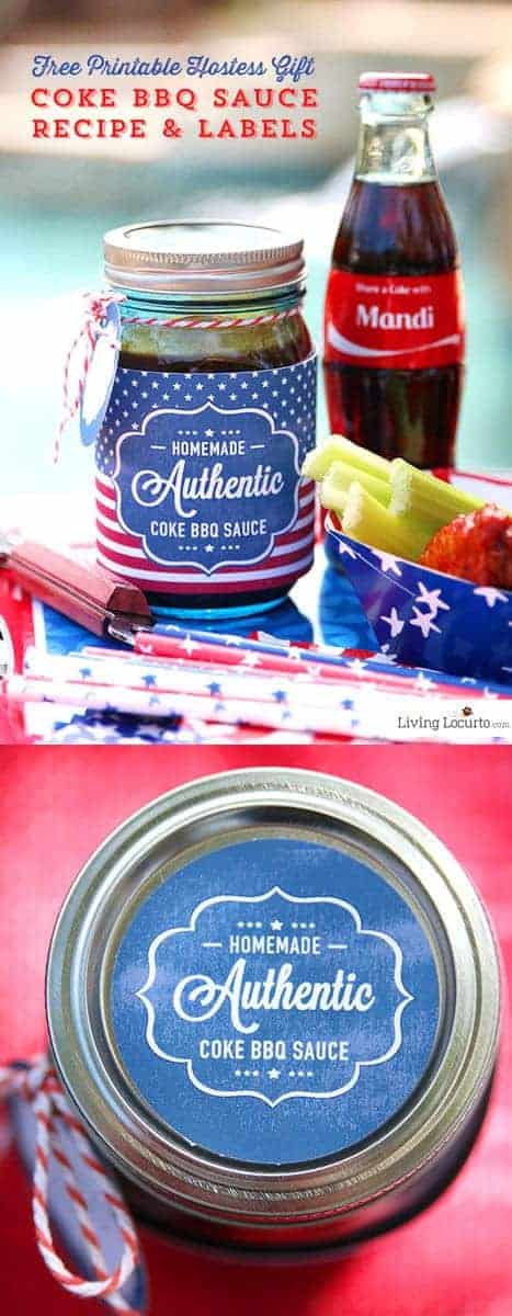 Coke Barbecue Sauce with Free Printable Labels
