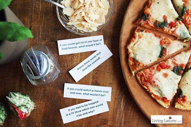 48 Free Printable Dinner Conversation Starter Cards. Perfect Ristorante Pizza meal idea for your family or dinner party! 48 Free Printable Dinner Conversation Starter Cards. Perfect Ristorante Pizza meal idea for your family or dinner party!