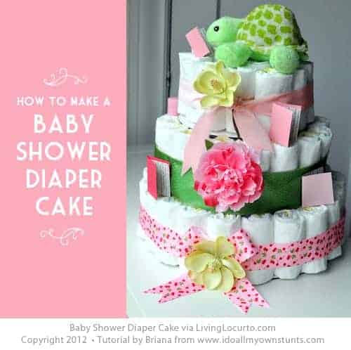 baby shower pamper cake