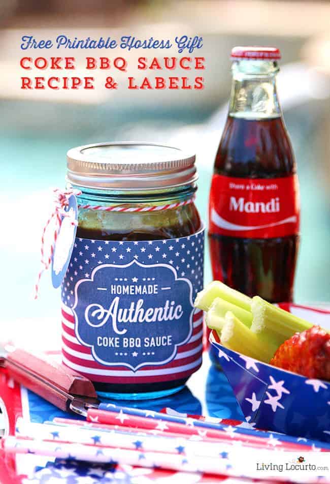 Coke Barbecue Sauce with Free Printable Labels