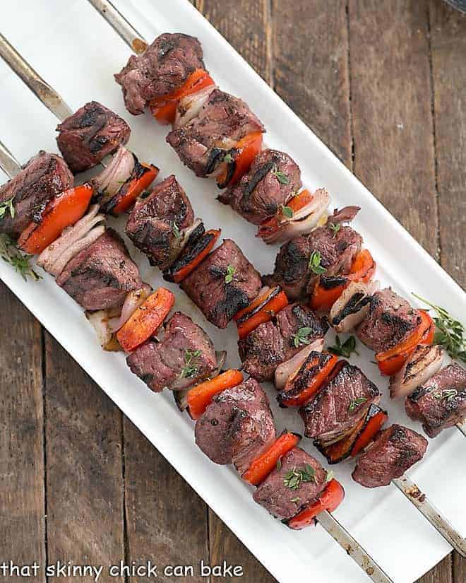 Marinated Greek Lamb Kebabs That Skinny Chick Can Bake