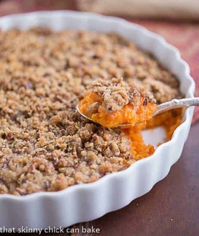 Sweet Potato Casserole with Praline Topping