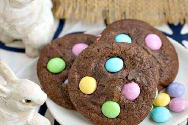 Easter Candy Brownie Cookies featured image