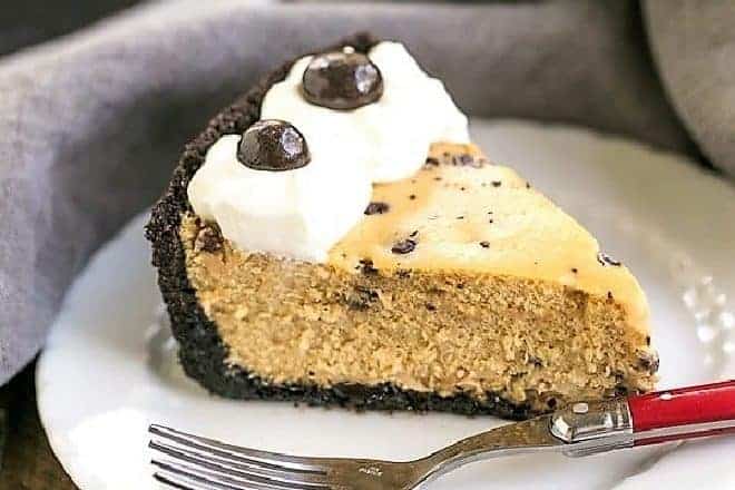 Featured image for Mocha Cheesecake with Chocolate Chips
