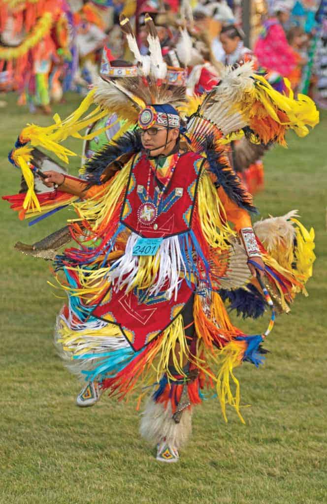 Dancer at the Tinta Winto Wacipi.