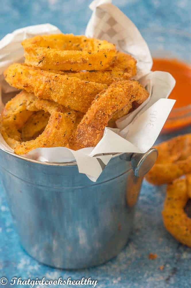 Gluten free air fryer onion rings That Girl Cooks Healthy