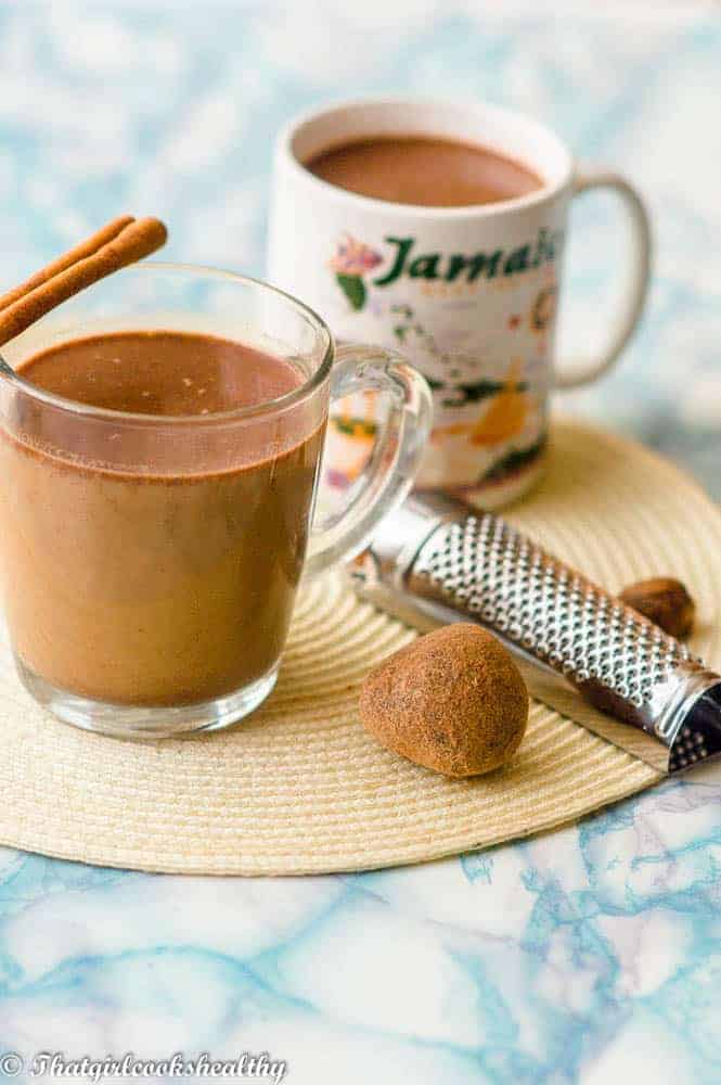 Jamaican hot chocolate (cocoa tea) That Girl Cooks Healthy