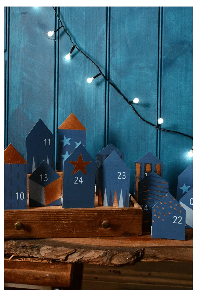 DIY Little Houses Advent Calendar