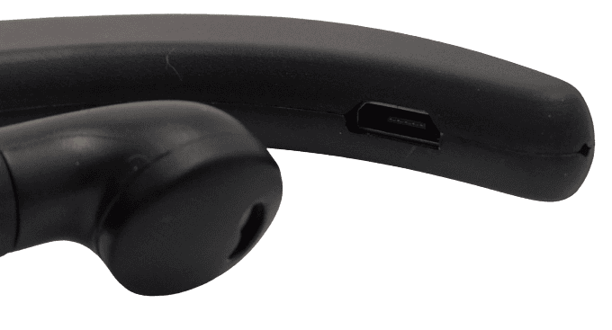 Close up image of the earphone.