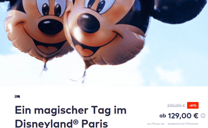 Screenshot DEAL Disneyland Paris Screenshot DEAL Disneyland Paris