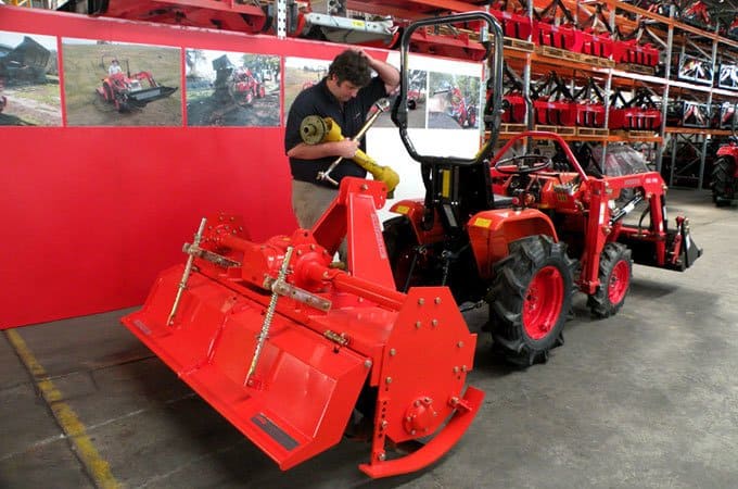 An oversized implement is not faster - it will labour the engine and power-train.
