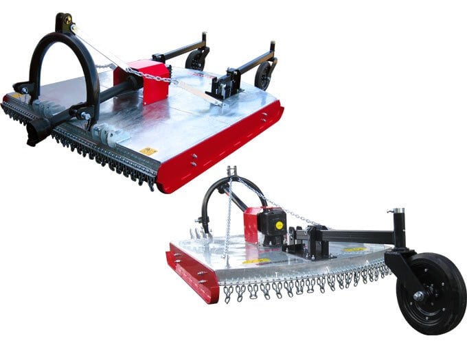 From left to right: SL180Z, SL135Z heavy duty galvanised slashers.