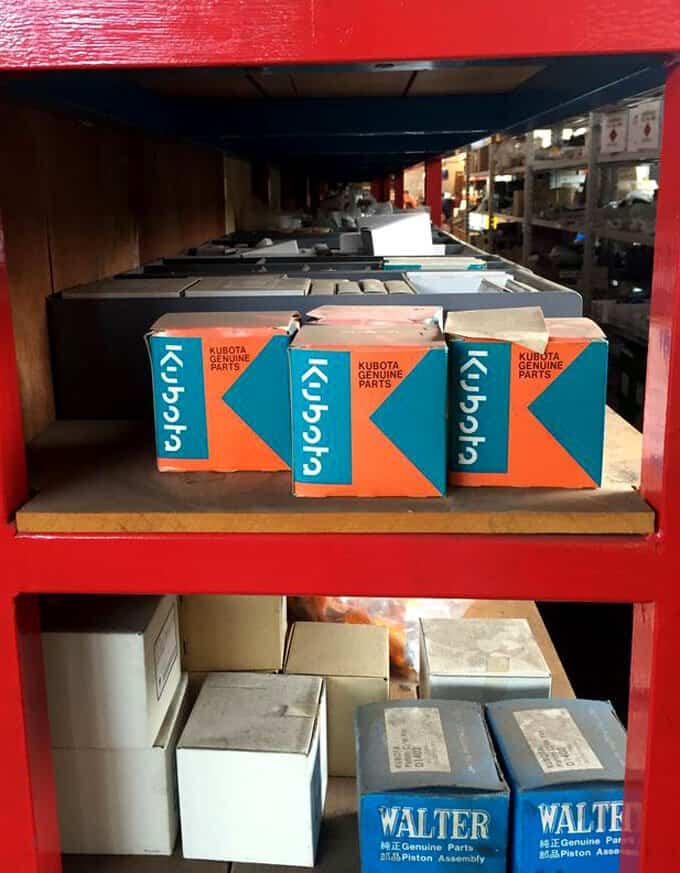 SOTA has Kubota spare parts on the shelf.