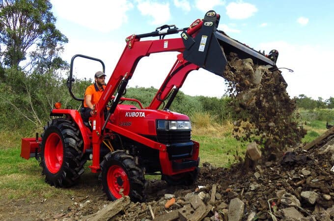 Kubota L3408DT with front end loader.