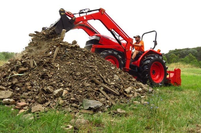 Used Kubota Tractors L4508DT with front end loader.