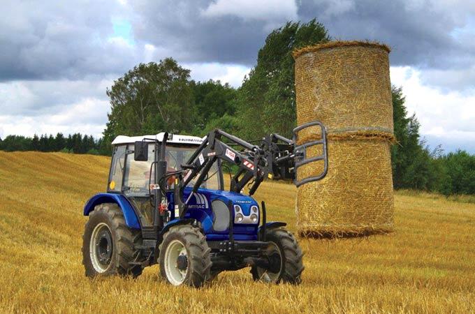 Farmtrac 690DT 90hp with bale grab.