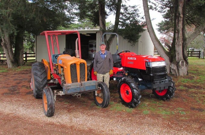 Don, with his Kubota L4508DT in Victoria.