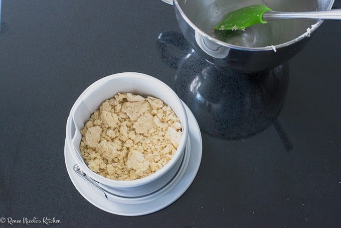 Shortbread in a 6" springform pan.