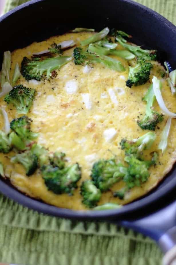 Roasted Broccoli omelet