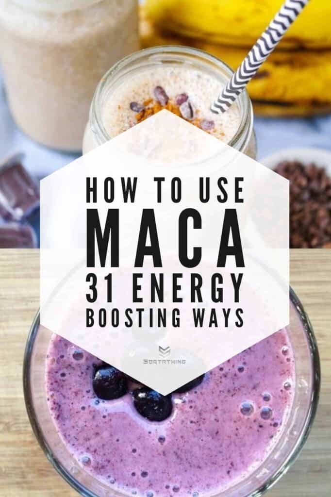 Espresso Maca & Banana Smoothie & Blueberry Maca Smoothie Espresso Maca & Banana Smoothie & Blueberry Maca Smoothie
