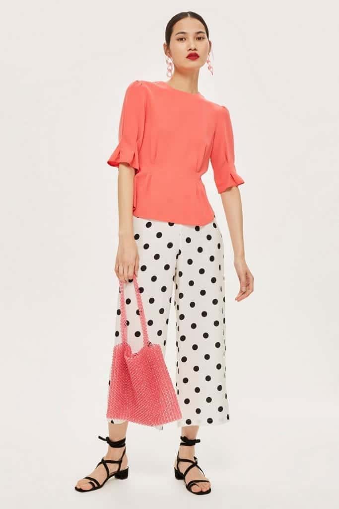 Puff Sleeve Tuck Top - TopShop | Living Coral Trends | OPAS Blog