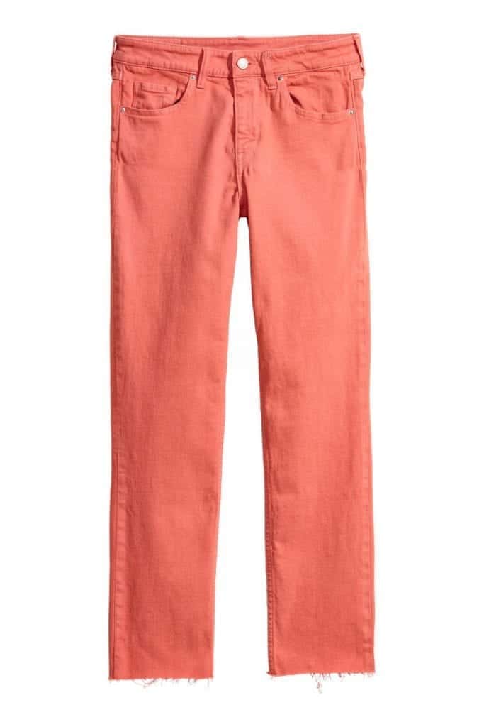 Slim Regular Ankle Jeans H&M | Living Coral Trends | OPAS Blog