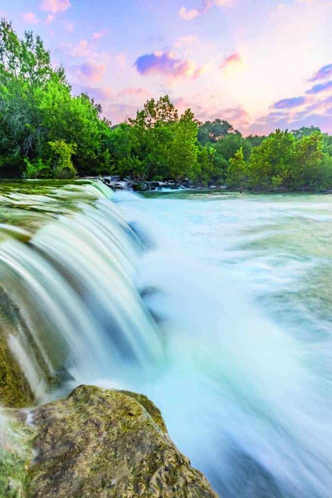Sunrise over Barton Creek Greenbelt.