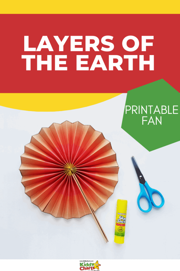 Today we're excited to offer a fun project, making a fan out of the layers of the Earth!