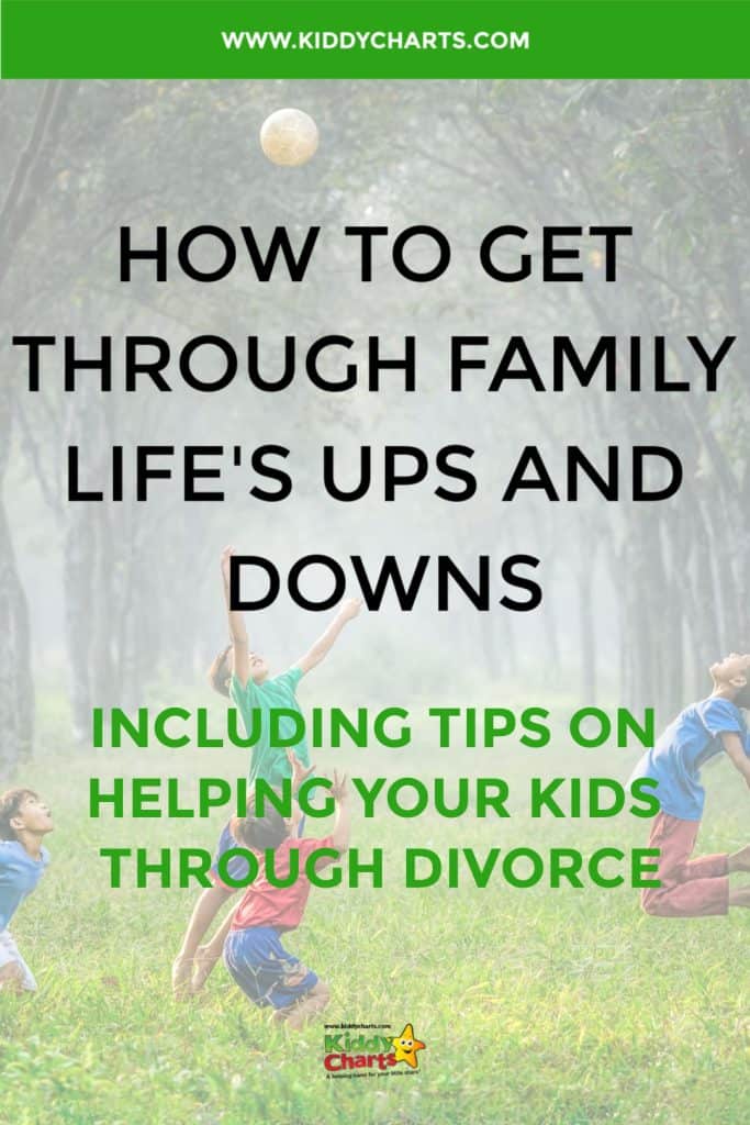 Tips for explaining divorce to your kids: Dealing with family life's up and downs