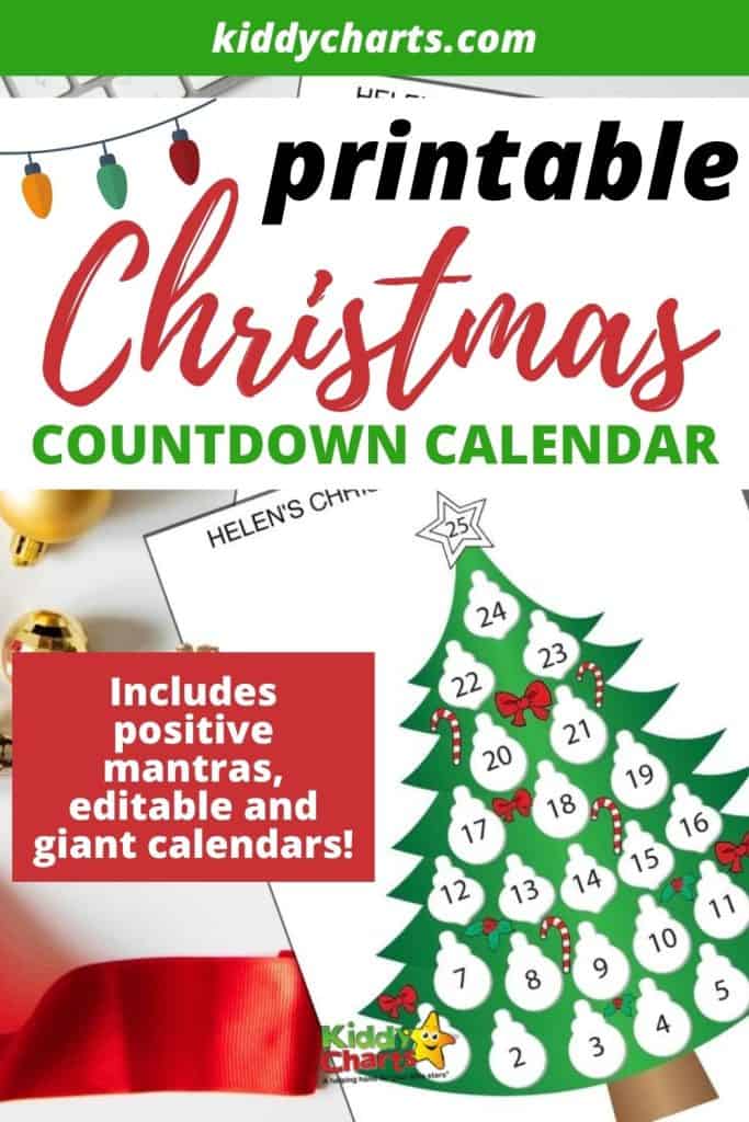 Printable Countdown Christmas Calendar Kiddycharts Com