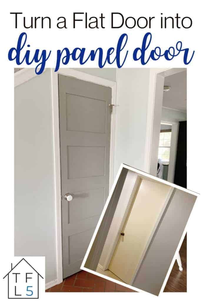 DIY Panel Door | Add Moulding to a Flat Door 8