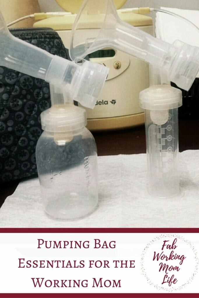 Pumping Bag Essentials for the Working Mom | Fab Working Mom Life #breastfeeding #pumping #workingmom #baby #breastpump