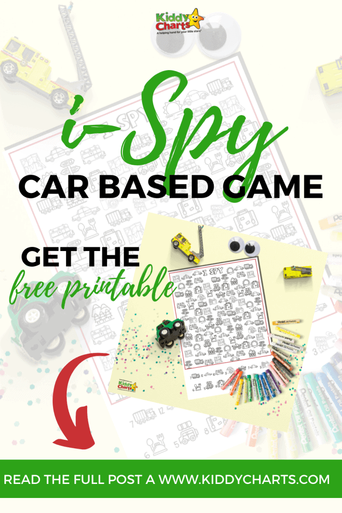 i-Spy Car Based Game - Free Printable!