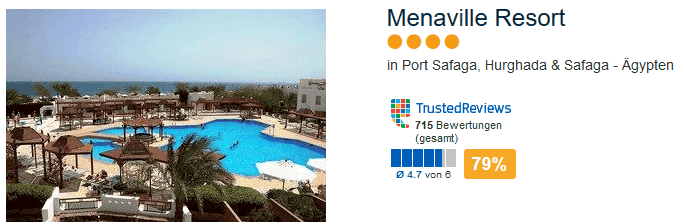 Menaville Resort 4 Sterne Hotel in Port Safaga mit 79 % positiver Bewertung Menaville Resort 4 Sterne Hotel in Port Safaga mit 79 % positiver Bewertung
