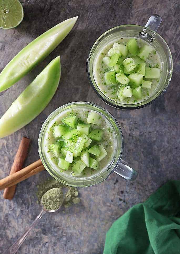 Honeydew Melon Smoothie Recipe Savory Spin