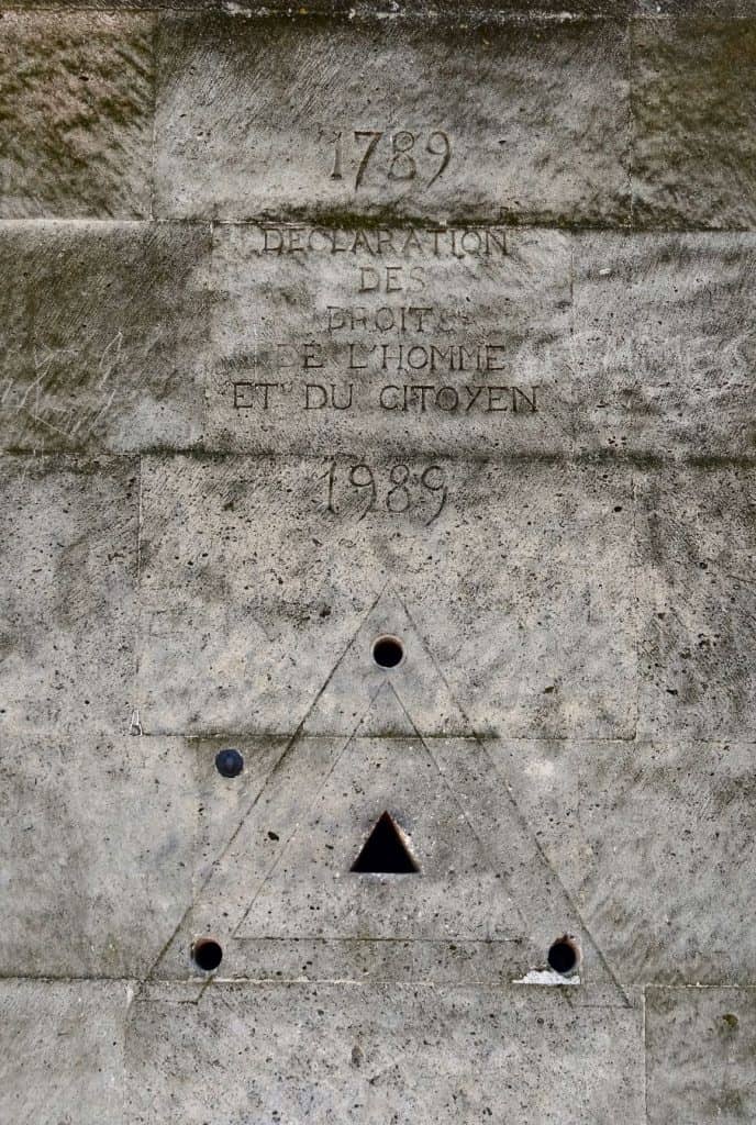 Parijs-Monument rechten van de Mens