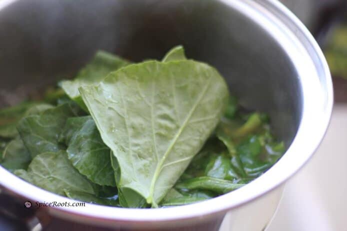Koshur Haakh Collard Greens Cooked In Kashmiri Style Kashmiri culture is heavily influenced by hinduism, buddhism and later by islam. haakh collard greens kashmiri style