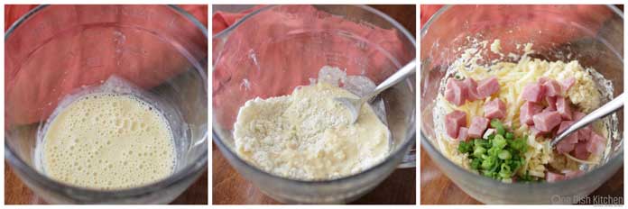 Ingredients needed for Ham and Gruyere Cheese Scones | One Dish Kitchen