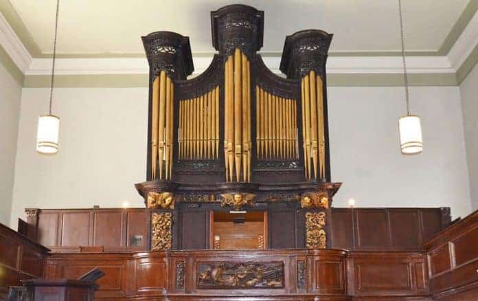 St Michan's Church, Dublin - View-of-the-Organ-in-St-Michans St Michan's Church, Dublin - The organ where Handel is reputed to have practised and revised his famous composition The Messiah in St Michan's Church - The Irish Place